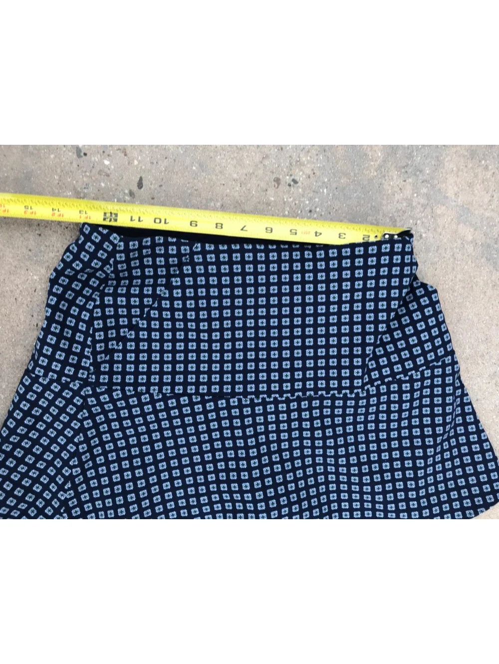 Polo Ralph Lauren Girls Size 2 Flare Skirt Estate Skort Blue Diamond Pattern
